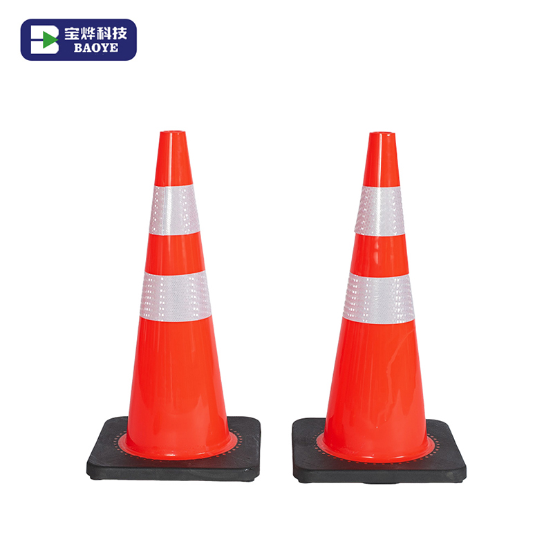 Conos de seguridad vial resistentes de PVC de 28
