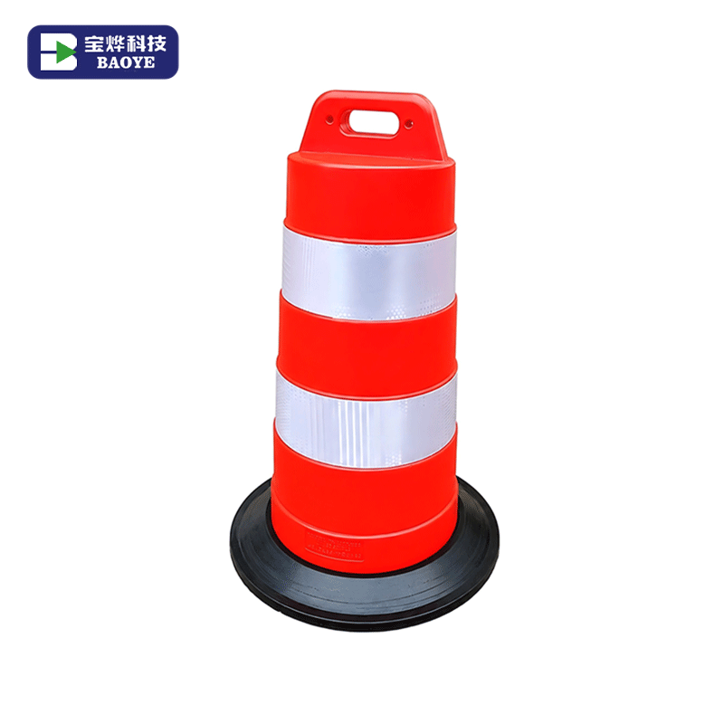 Barril reflectante de PE para accidentes de tráfico de alta resistencia de 1050 mm para seguridad vial