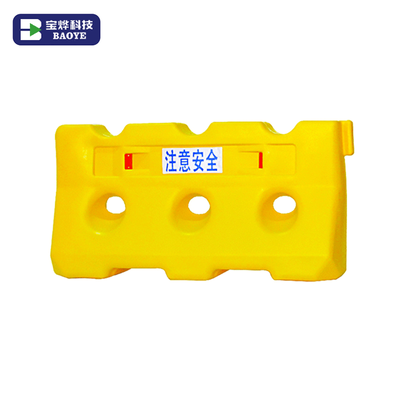 Barrera de seguridad vial de plástico para control de multitudes de 1500 x 800 mm con cinta reflectante